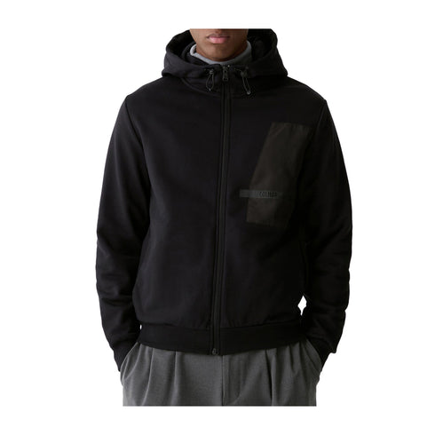 Colmar Felpa con zip Felpa Uomo con inserti in nylon Nero A24 - COLMARMU62623YP - 99 - M - Francavilla Moda